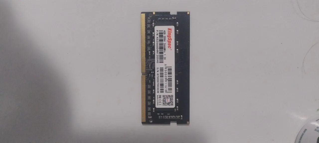 Memória RAM 4GB DDR4 para Notebook 