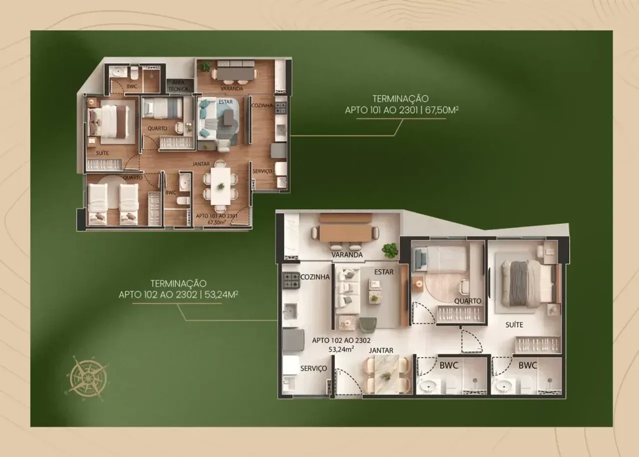 PLANTA 53m²