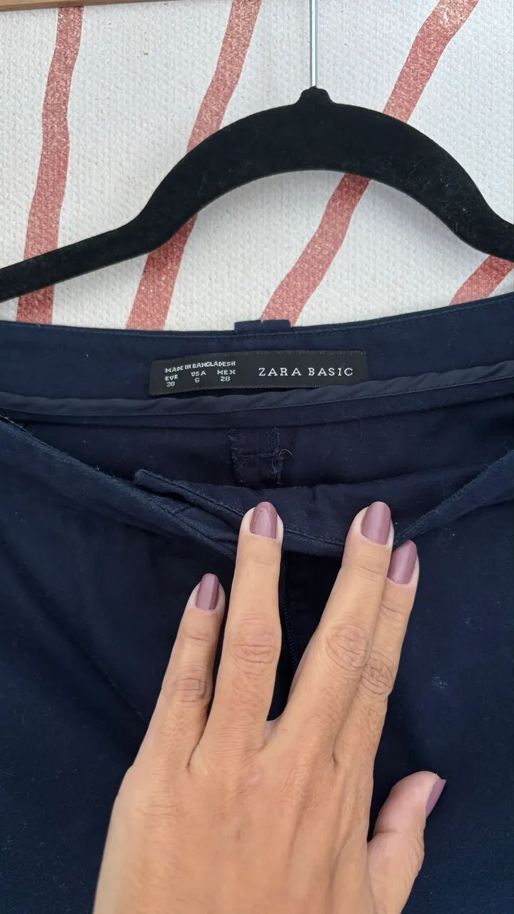 Calça Zara 38 azul - Foto 2
