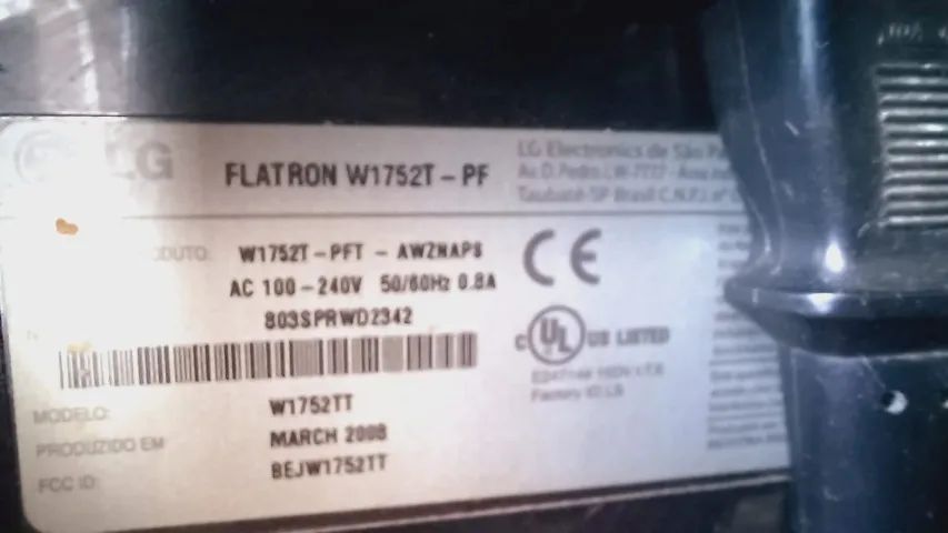 Monitor LG Flatron W1752T - Funcionando perfeitamente! - Foto 3