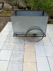 Carrinho de Metalon com Folha Galvanizada - 106 x 70 x 60 cm - Foto 5