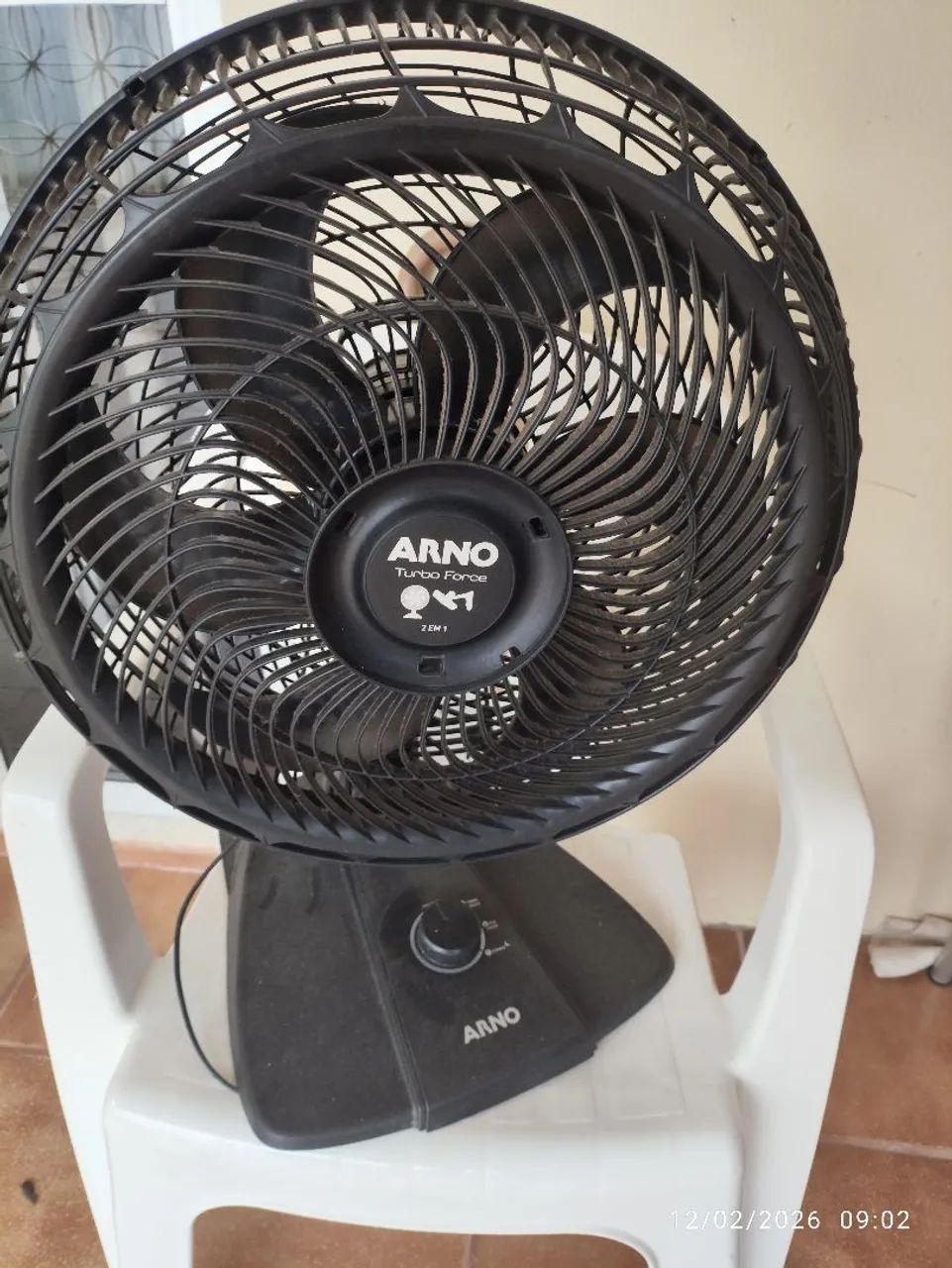 Ventilador Arno turbo 2 em 1