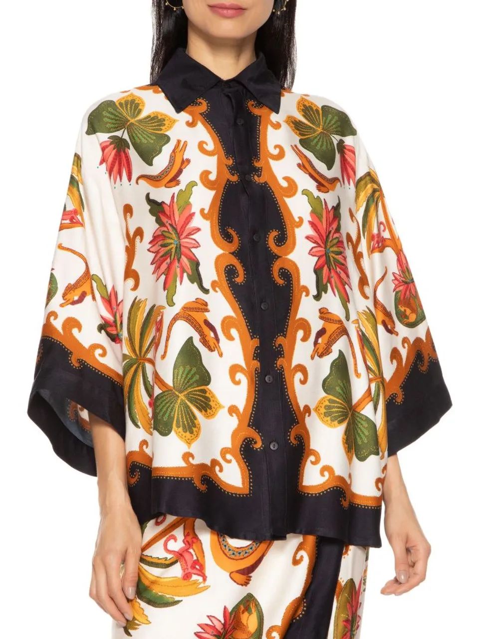 Camisa Farm Lenco Amazonia Chic - G - Foto 2