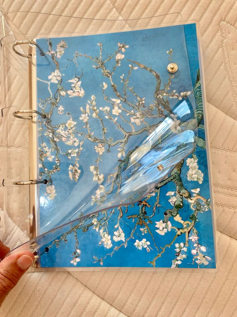 Fichário sem folhas adicionadas. Excelente material.  - Foto 2