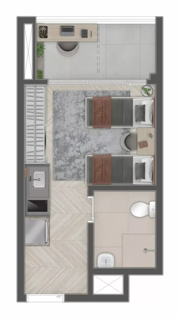 PLANTA 26m²