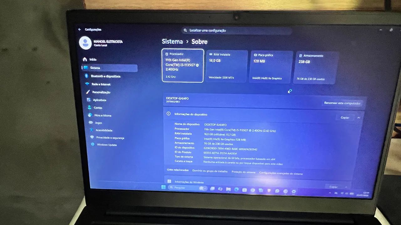 Notebook Lenovo Trinkpad E14 Gen2 i5 - Foto 4