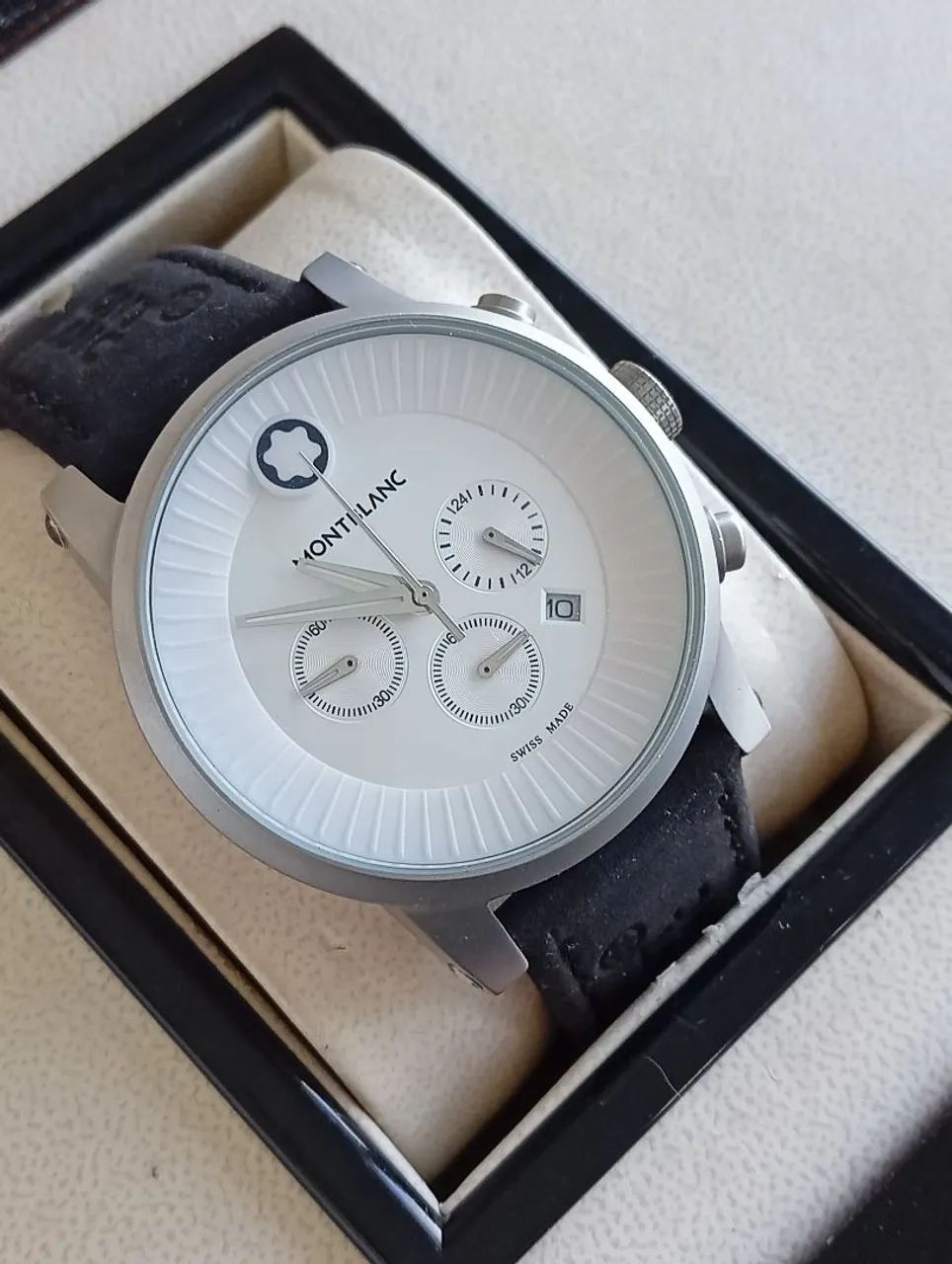 Relógio Montblanc branco quartzo - Foto 3