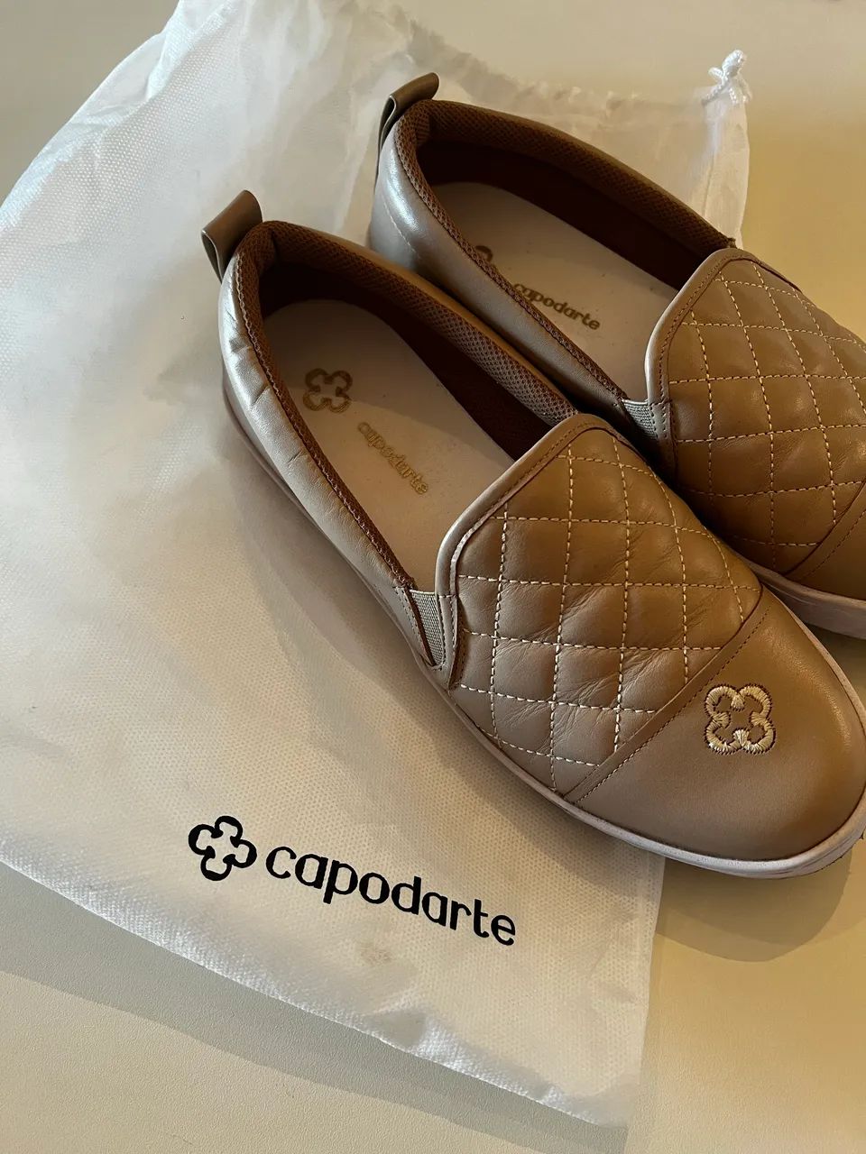 slip on capodarte bege 37 - Foto 2
