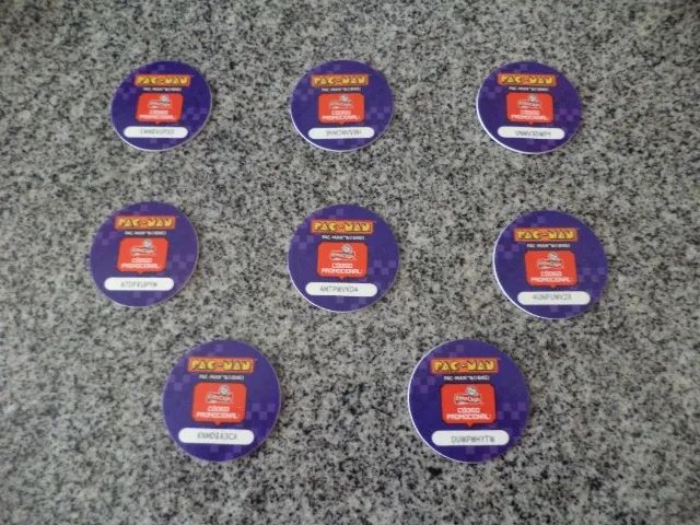Kit 8 Tazos Pac-Man da Elma Chips - Foto 3