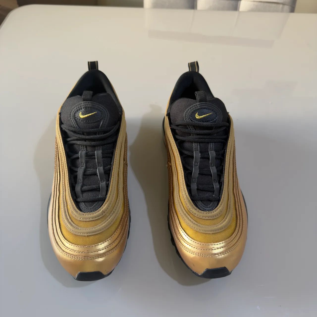 TÊNIS AIR MAX 97 GOLD BLACK ORIGINAL - Foto 3