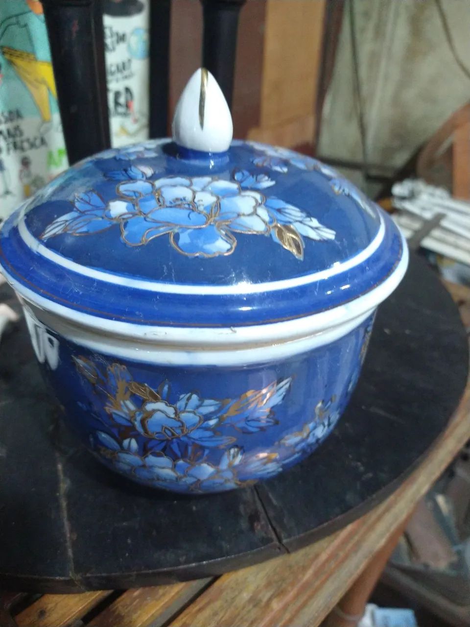 Potiche porcelana oriental 