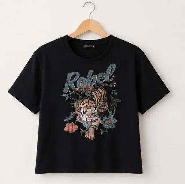 t shirt preta estampada 