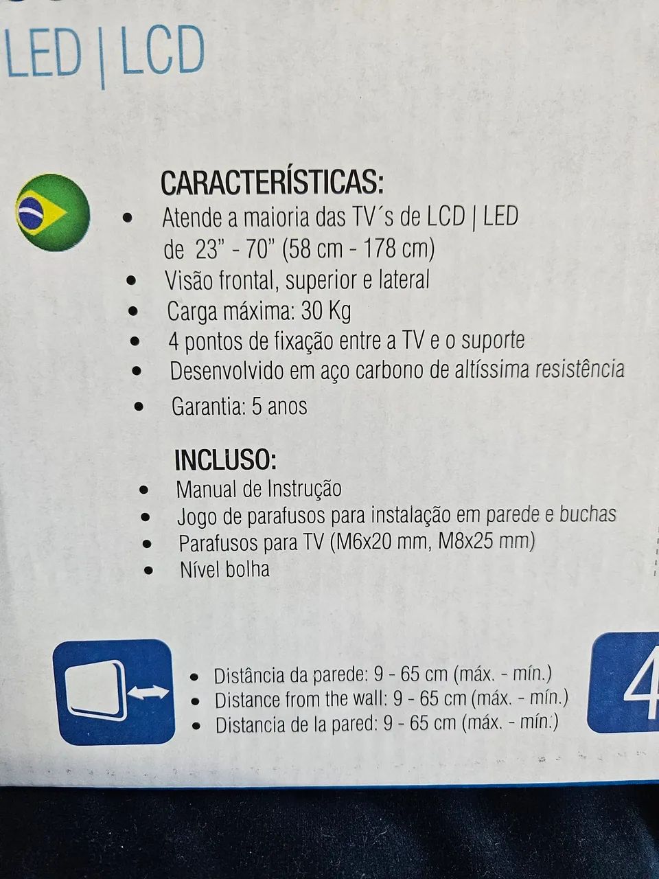 Suporte articulado para TV de 23 a 70 polegadas. - Foto 4