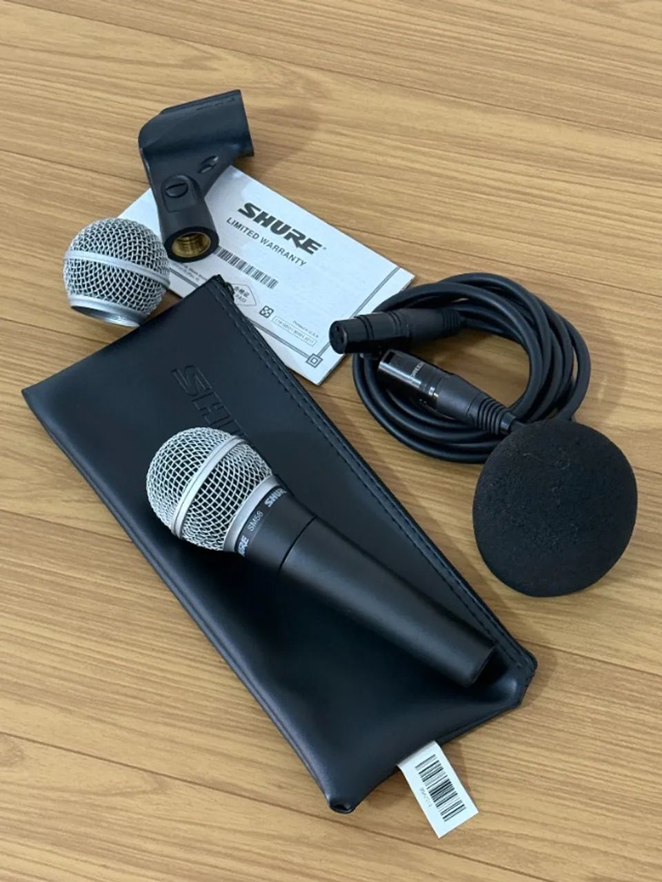 Microfone Shure SM58 Original + Cabo XLR + Bag - Excelente Estado