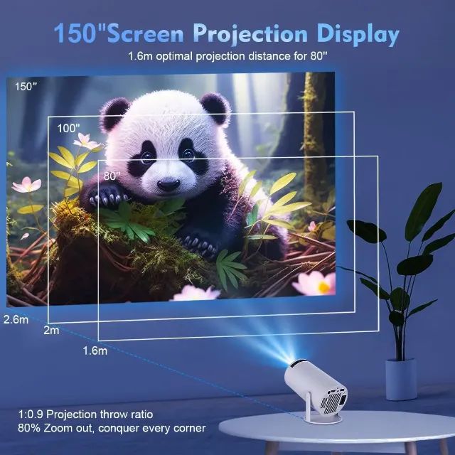Projetor portátil 4k HY300 Pro Magcubic com Wi-Fi e Bluetooth - Foto 3