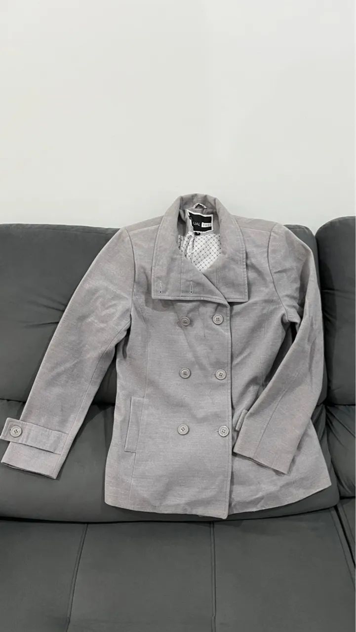 Casaco de Lã Batida Nunca Usado