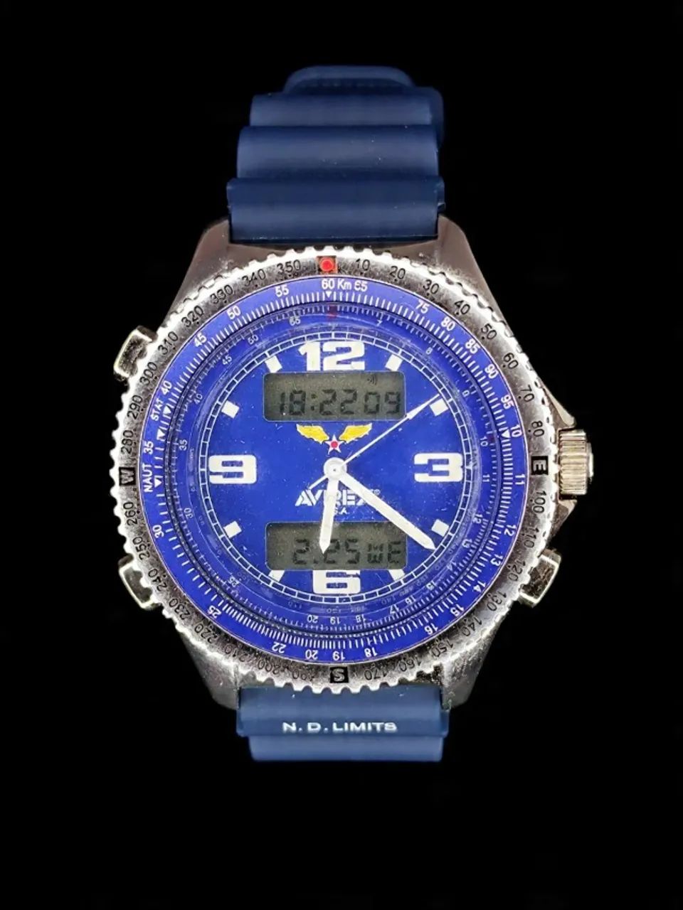 Relógio avirex (Homage Breitling)