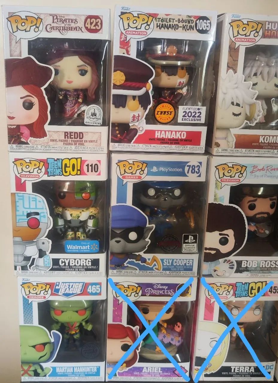 Funko Pop lote Anime, DC, Disney, Games, Marvel, Television