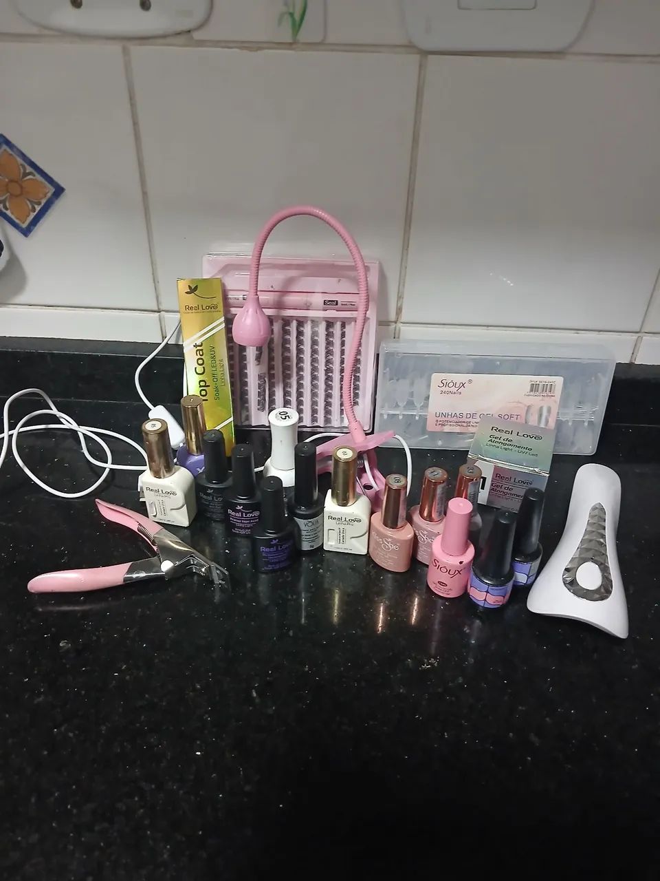 Kit completo de unhas gel 