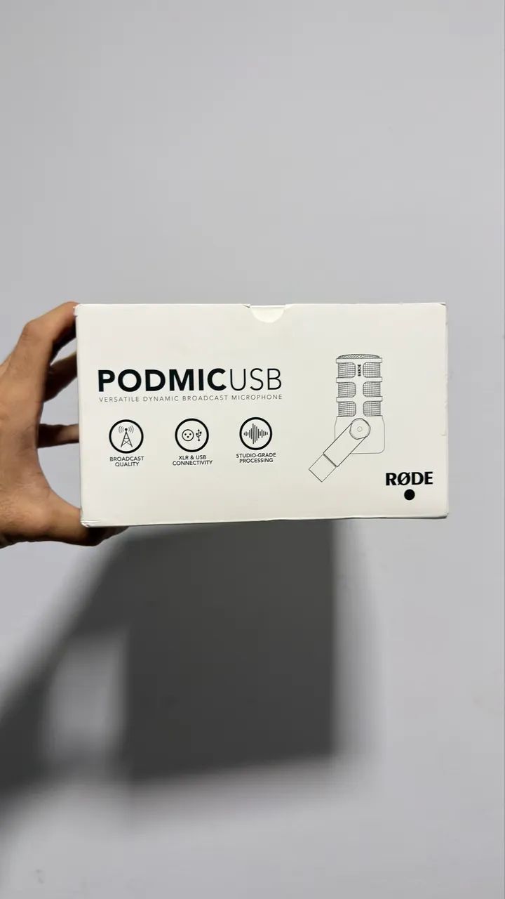 Microfone RODE Podmic Usb - novo na caixa - Foto 4