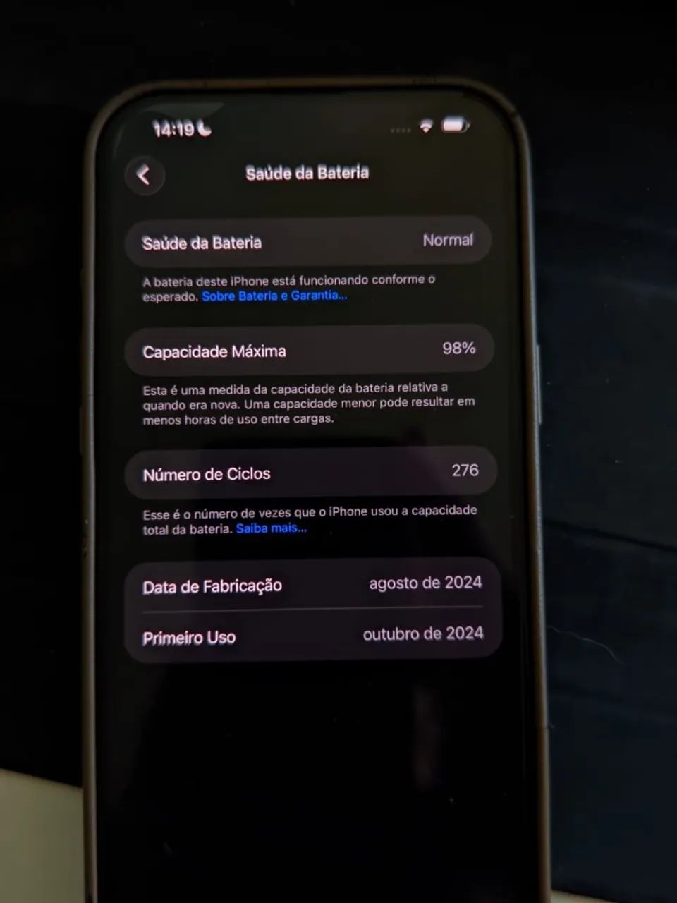Iphone 16 Pro Max 256gb Titânio Preto - Foto 4