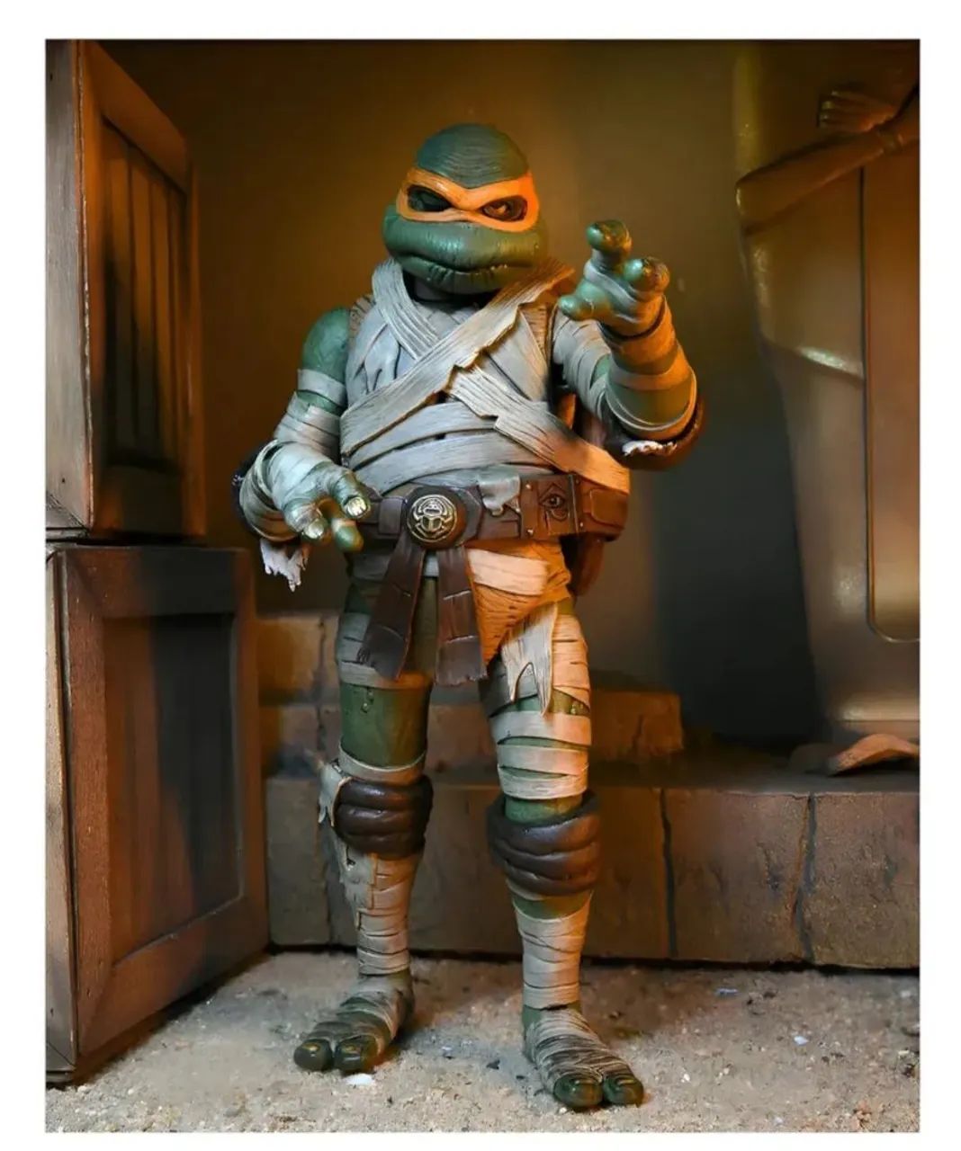 Action Michelangelo The Mummy Neca em perfeito estado.  - Foto 4