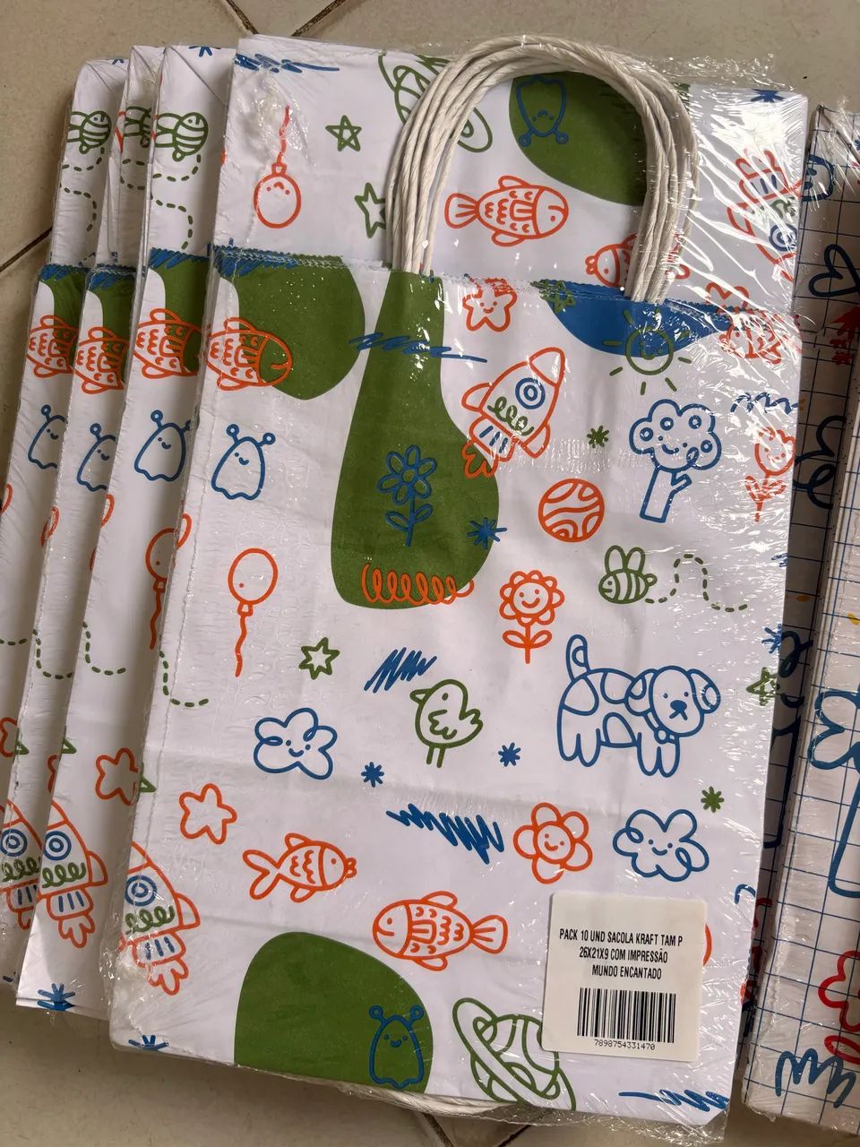 Sacolas infantis de papel  - Foto 3