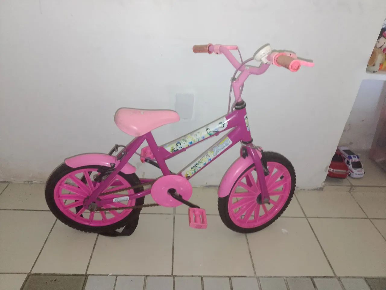 Bicicleta Infantil aro 16 rosa  - Foto 3
