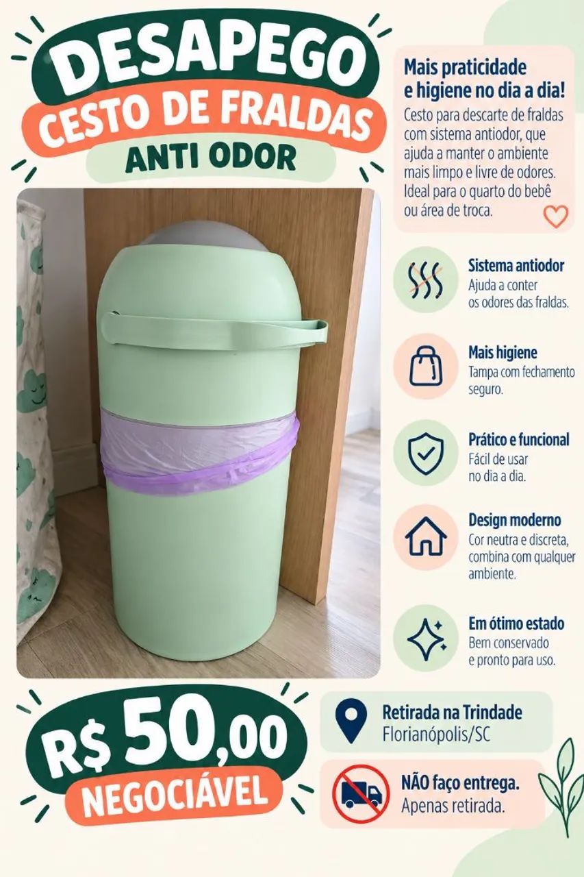 Lixeira antiodor