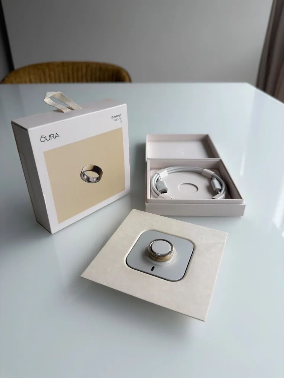 Oura Ring 5 Gold (tamanho 8)