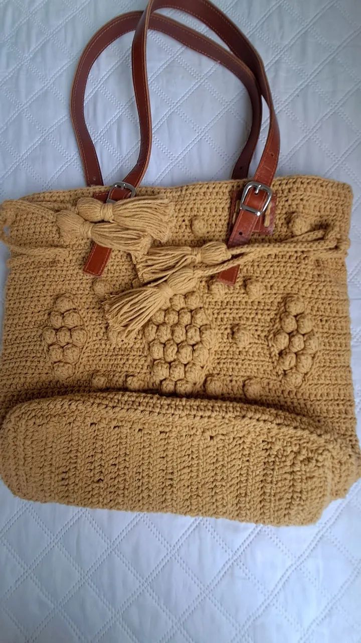 Bolsa em Crochê Artesanal  - Foto 2