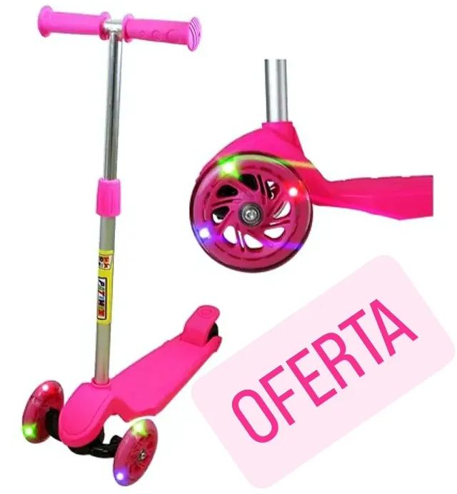 OFERTA DE PATINETES INFANTIS ATÉ 50KG COM LED