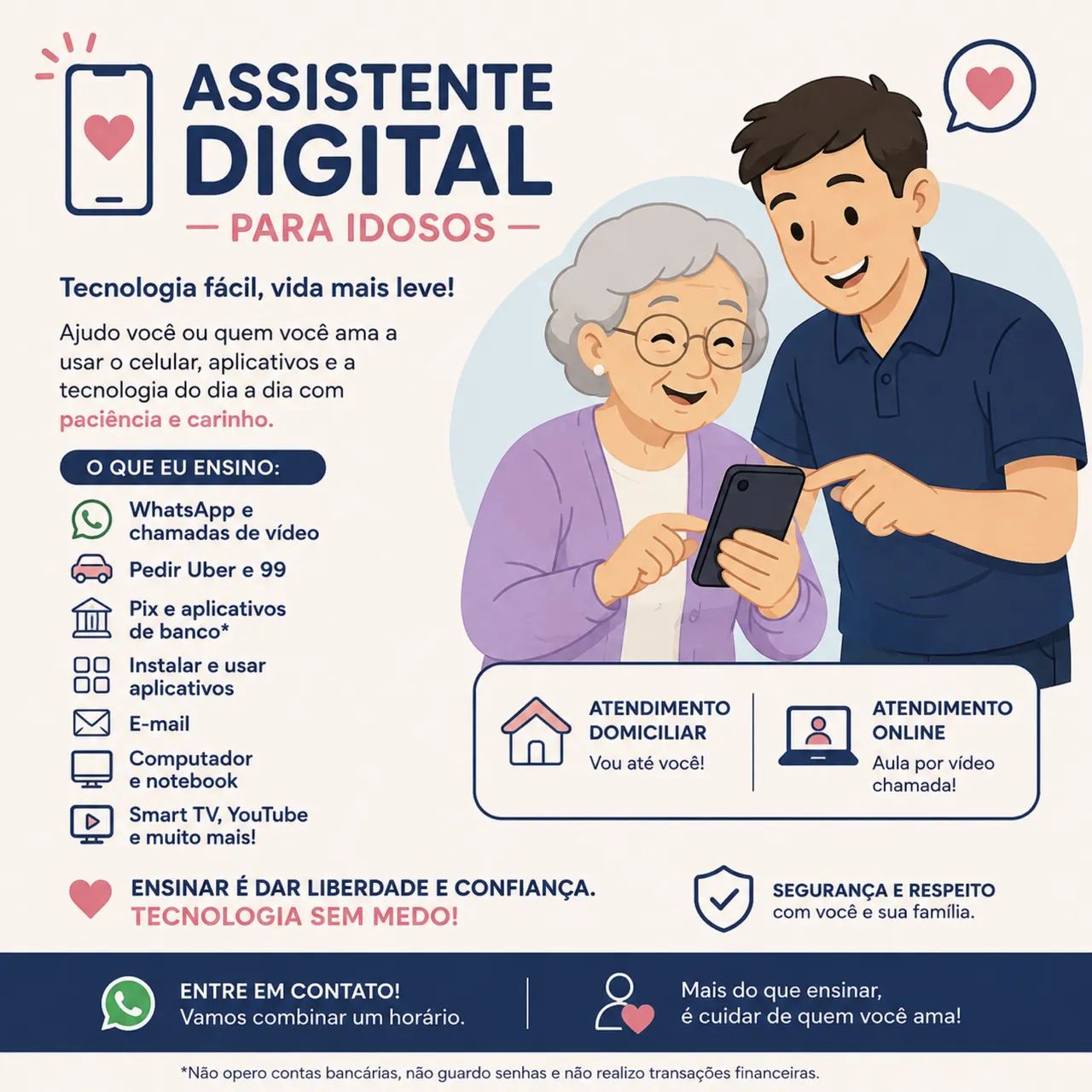 Assistência digital para idosos 