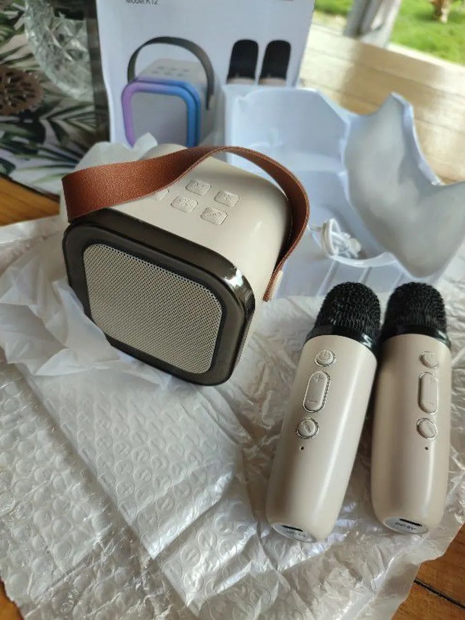 Mini karaoke com 2 microfones  - Foto 5