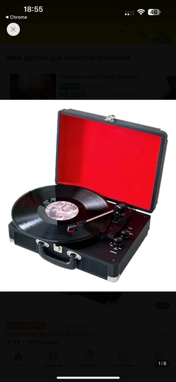 Vitrola/Toca Discos 