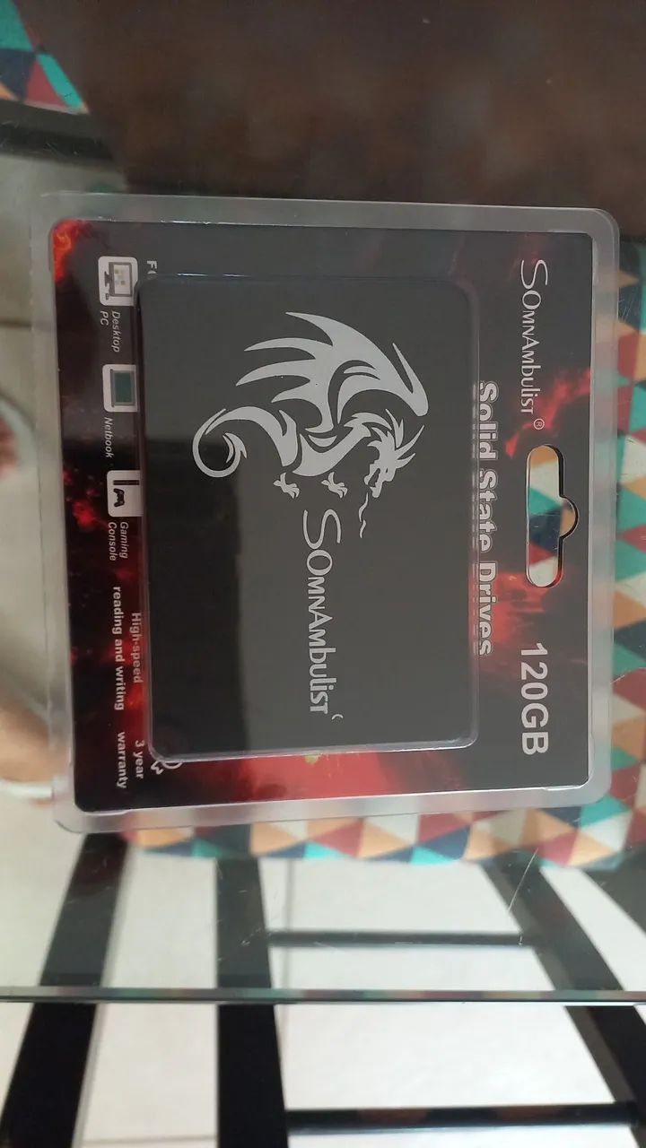 Ssd lacrado de 120G novo - Foto 3