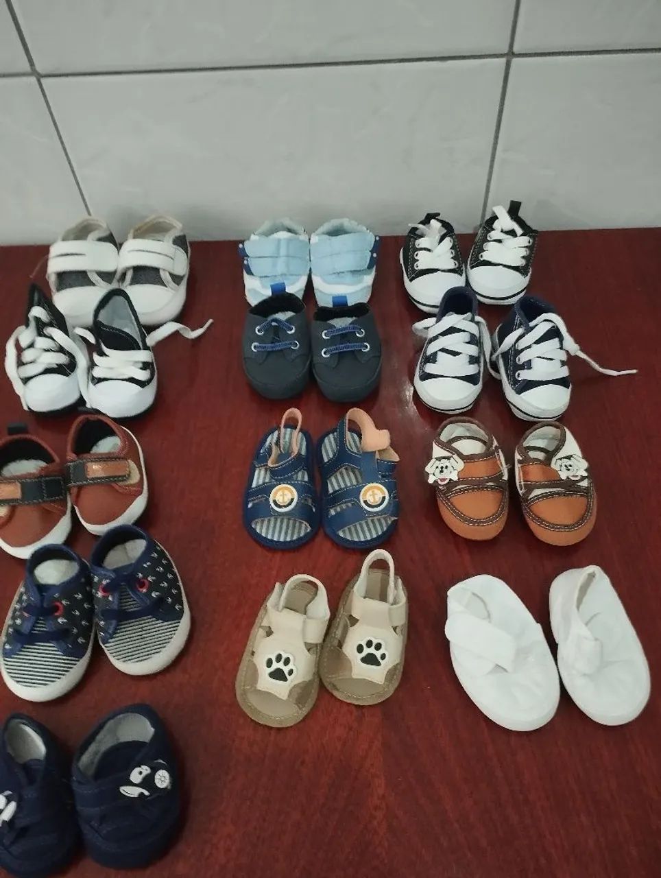 Lote sapatinhos de bebe menino 