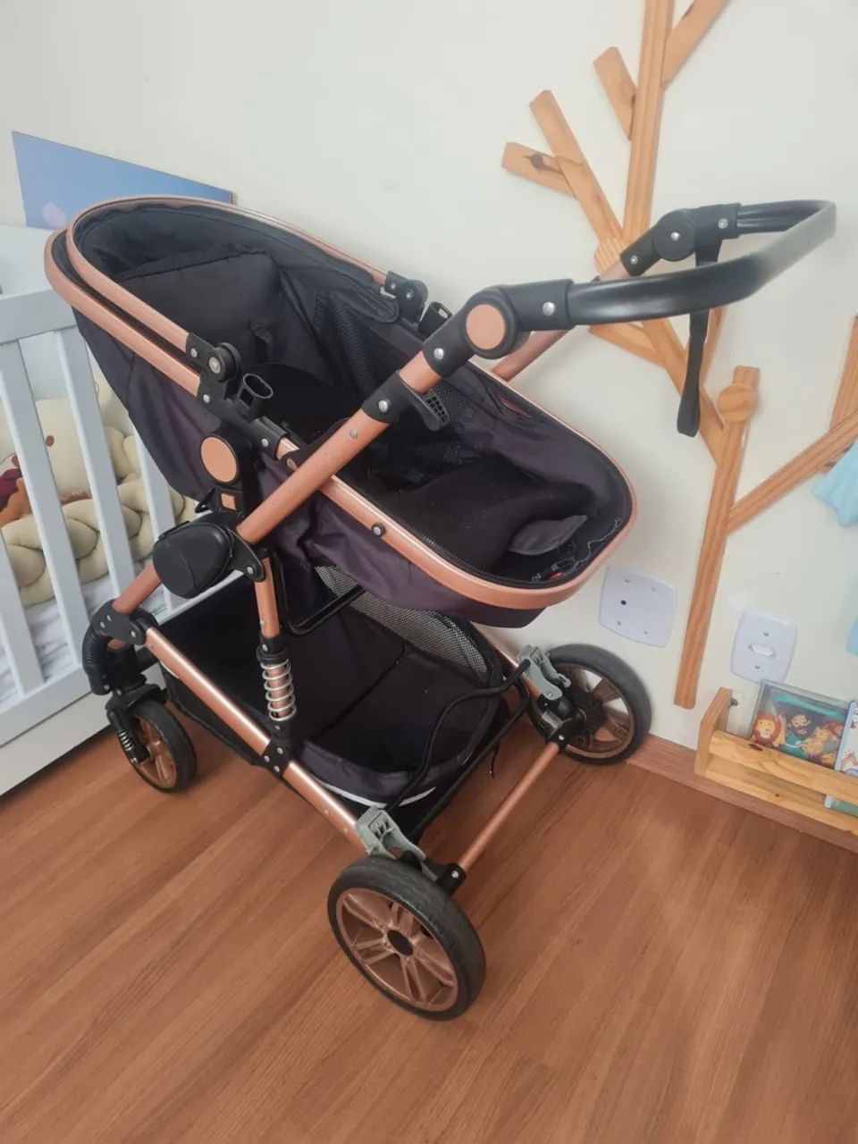 Carrinho Moisés e bebê conforto  - Foto 4