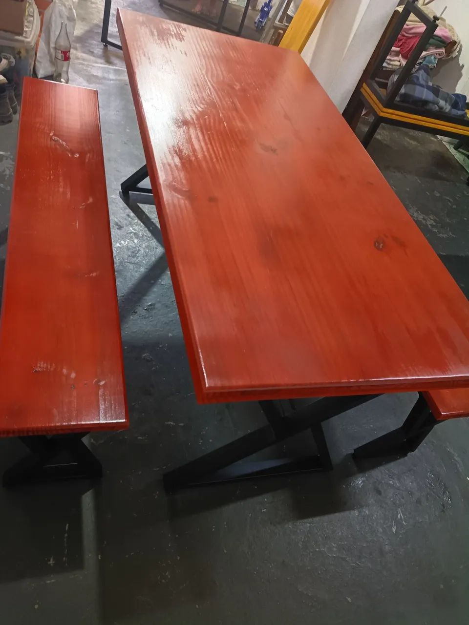 Conjunto de mesa estilo industrial  - Foto 3