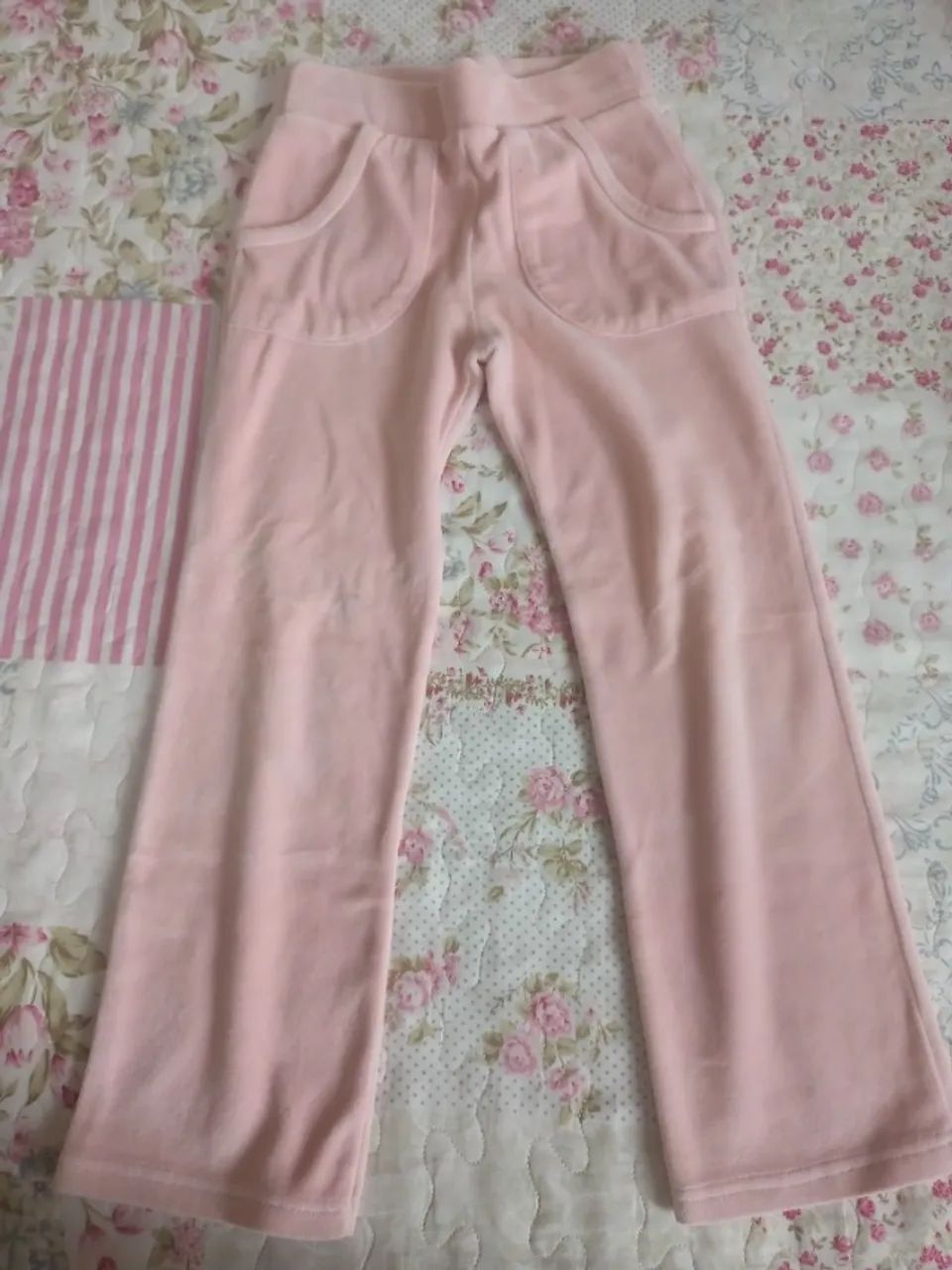 Calça infantil rosa