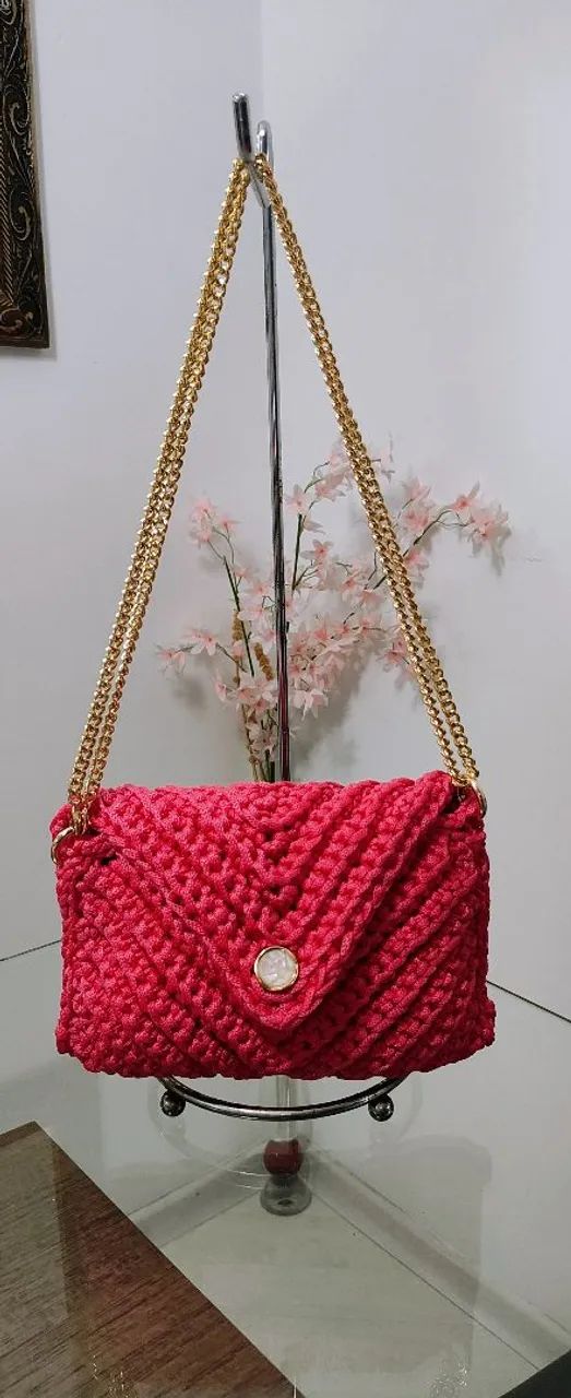 Bolsa em crochê  - Foto 5