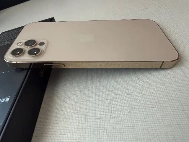 iPhone 12 Pro 256GB Gold | Caixa + Nota Fiscal + Cabo Novo