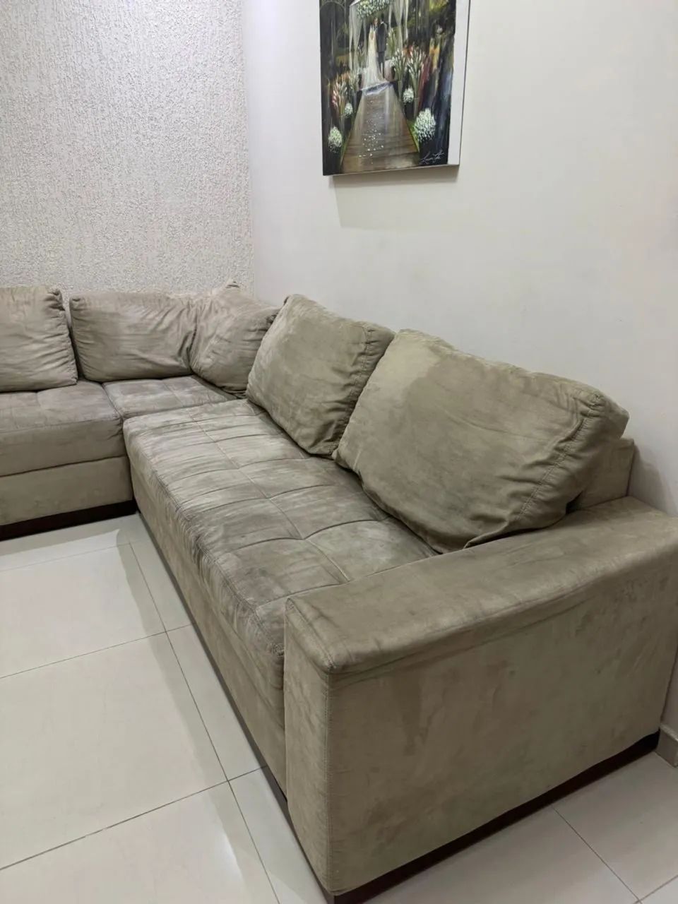 Sofá em L  Medidas (2,70x2, 40) - Foto 4