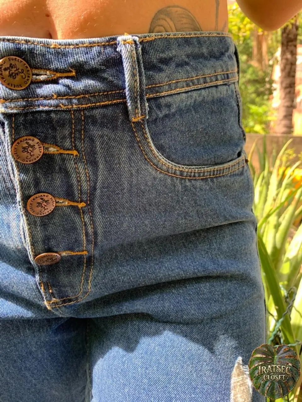 Calça Jeans feminina - Destroyed  - Foto 3