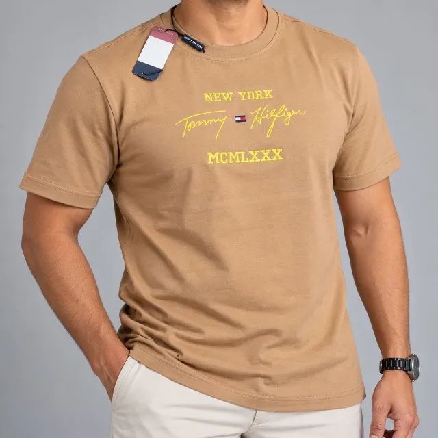 Camisa Masculina Algodão Egípcio Estilo Casual - Foto 3