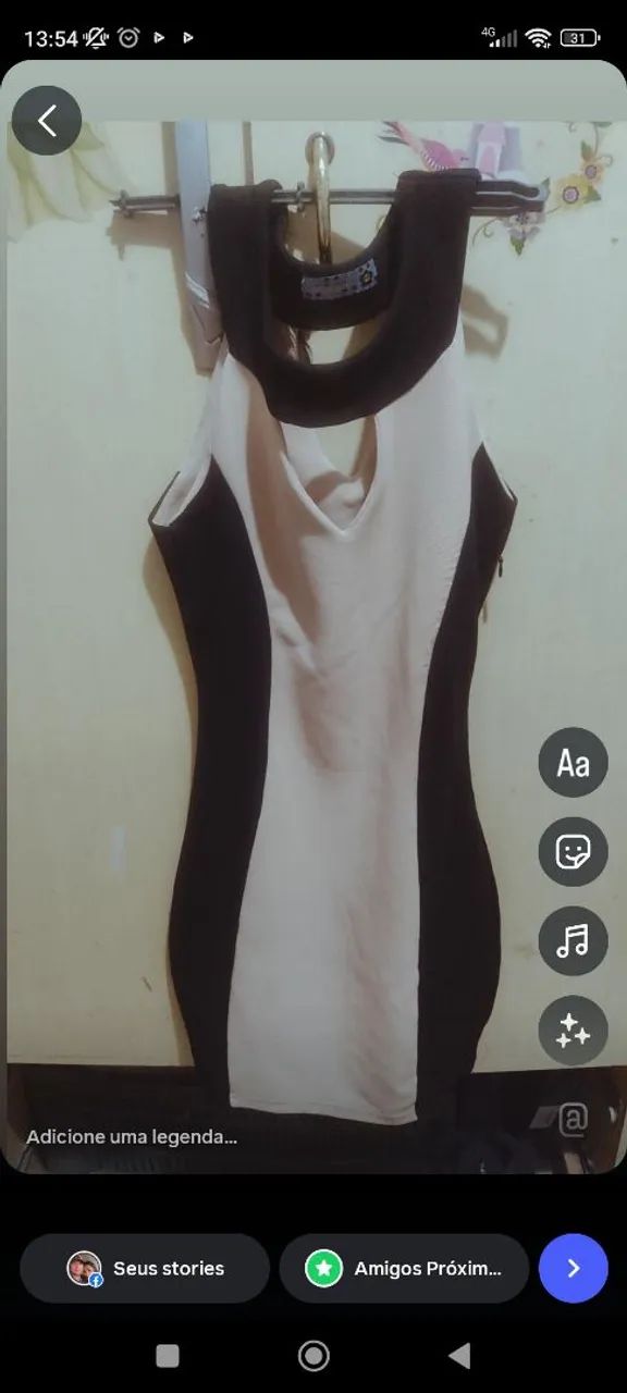 Vestido creme e preto da Marisa  - Foto 2
