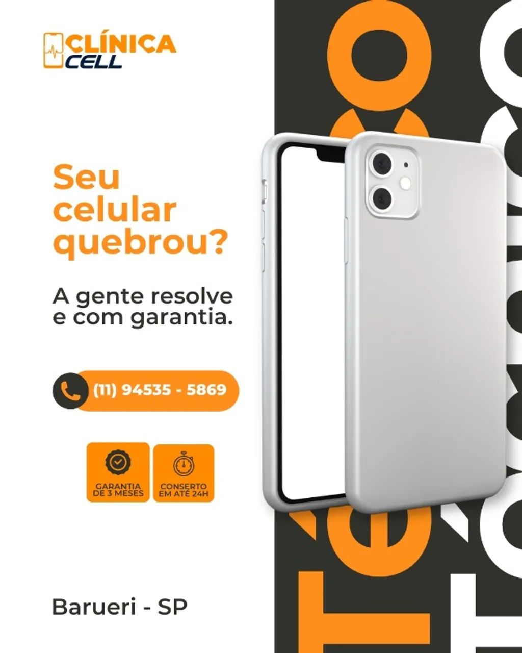 Consertamos seu Celular no mesmo dia