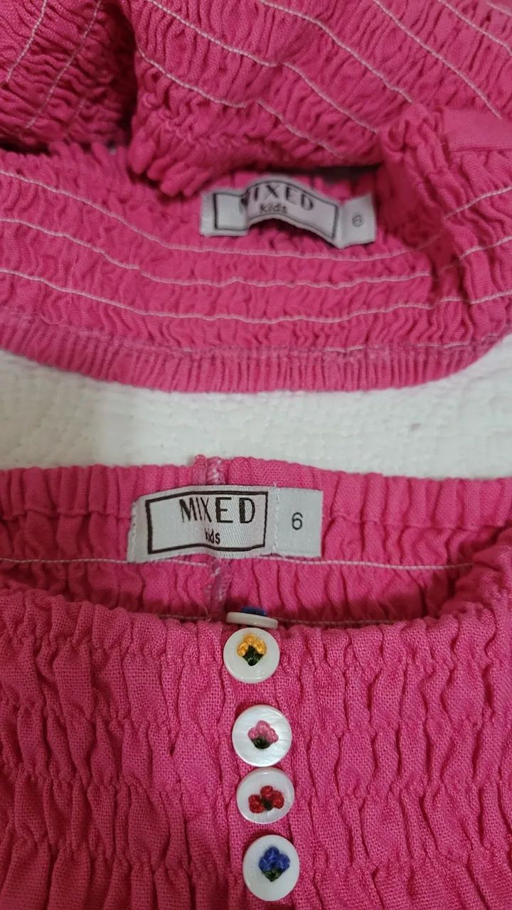 Conjunto de saia e croped infantil mixed. - Foto 4
