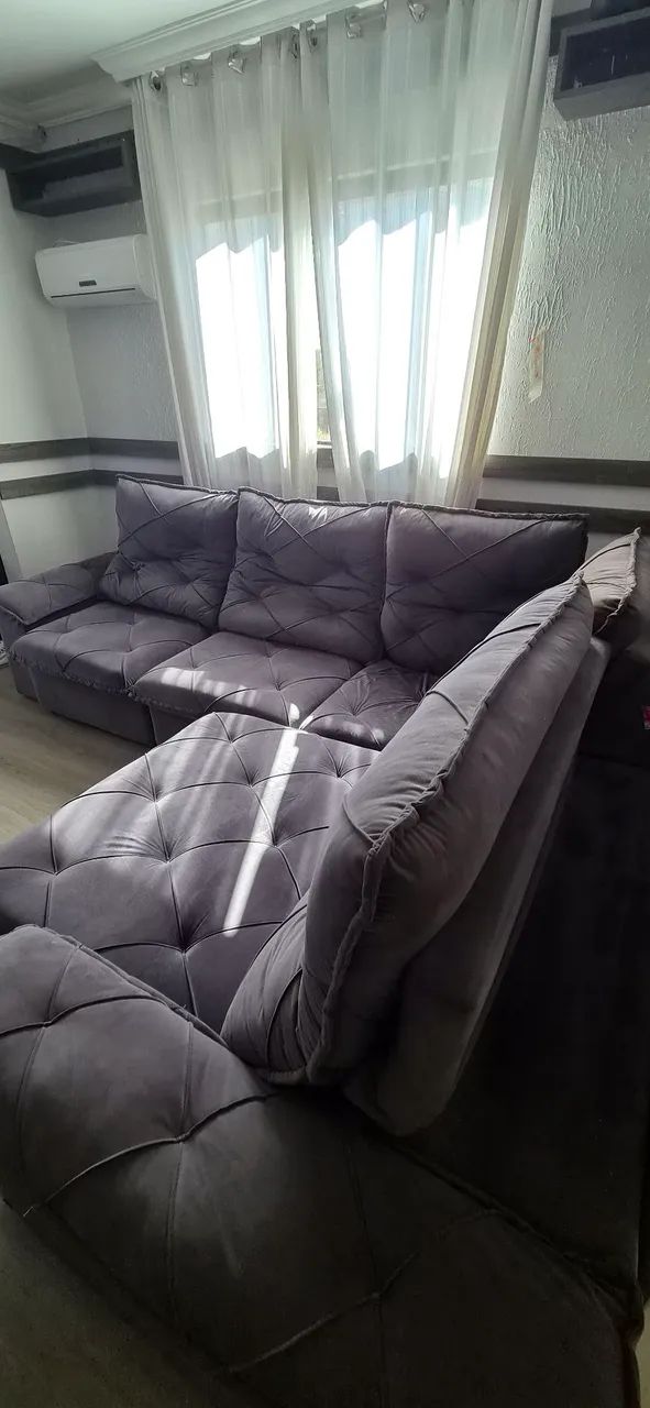 Sofá Retrátil e Reclinável 
