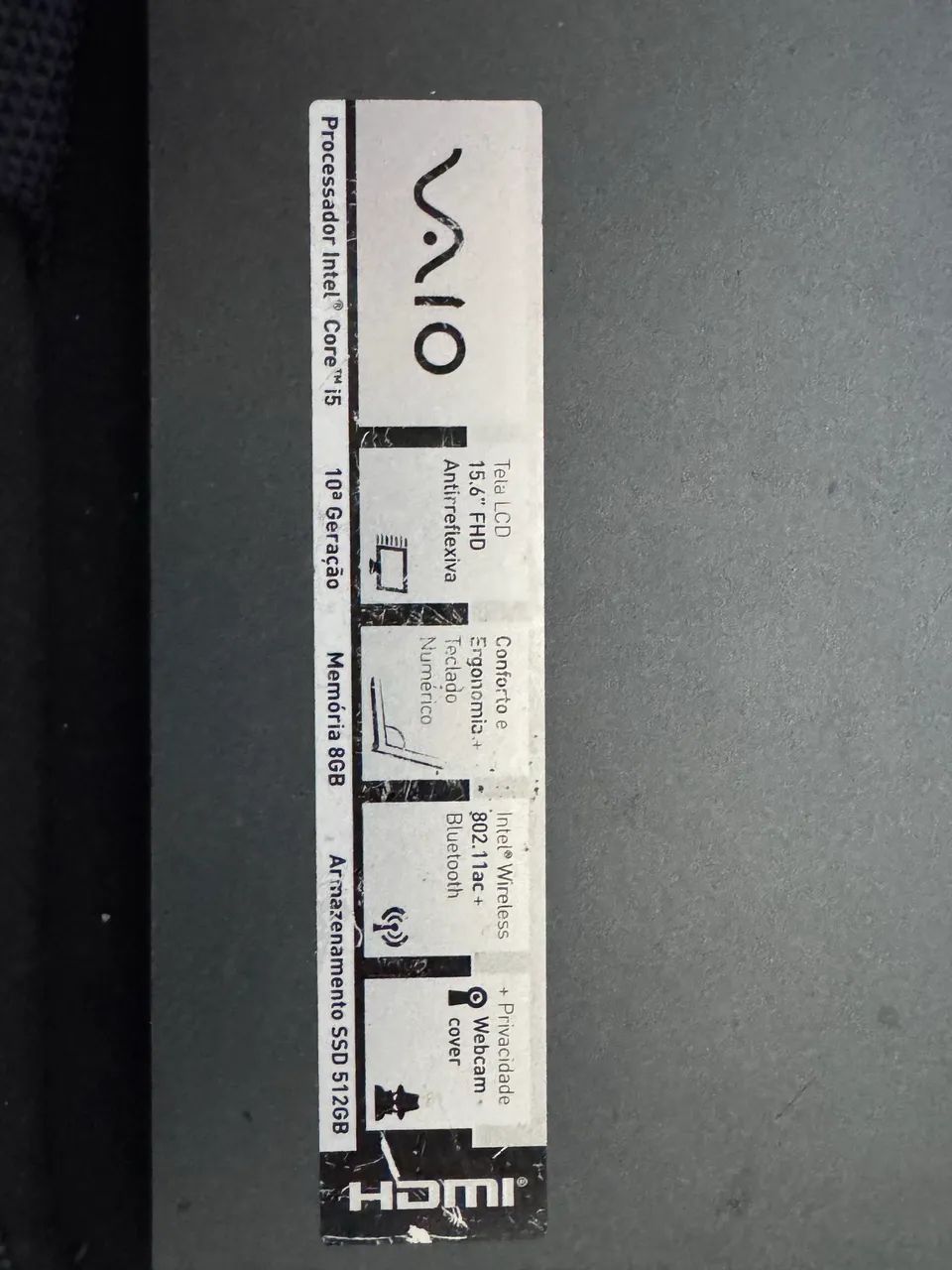 Notebook VAIO FE15 Intel Core i5 10ª Geração | 8GB RAM | SSD 512GB - Foto 3